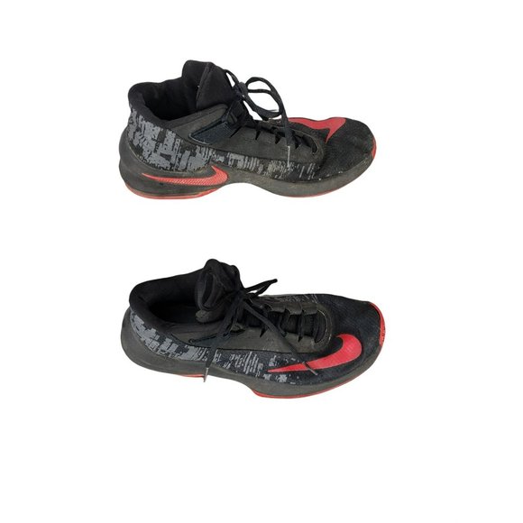 Nike Air Max infuriate 2 Mid Black red Size 10 AA7066-066 Basketball Shoes‎ - Picture 10 of 11